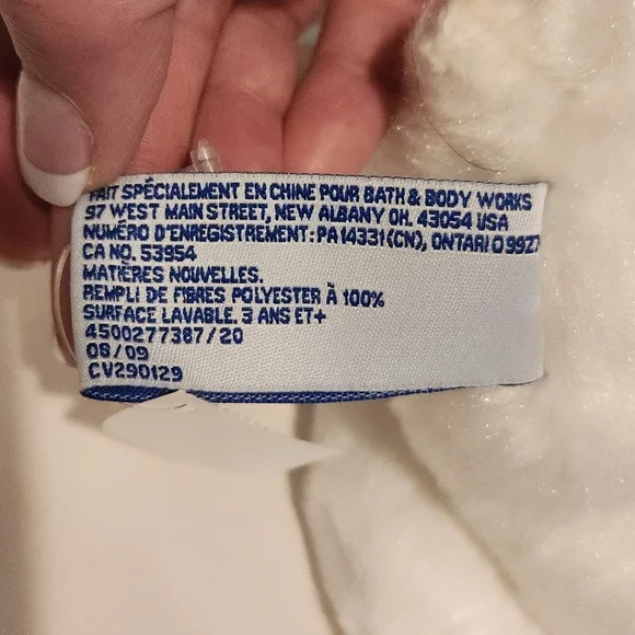 8” White Reindeer Plush Bath and Body Works Stuffed Animal - Picture 9 of 10